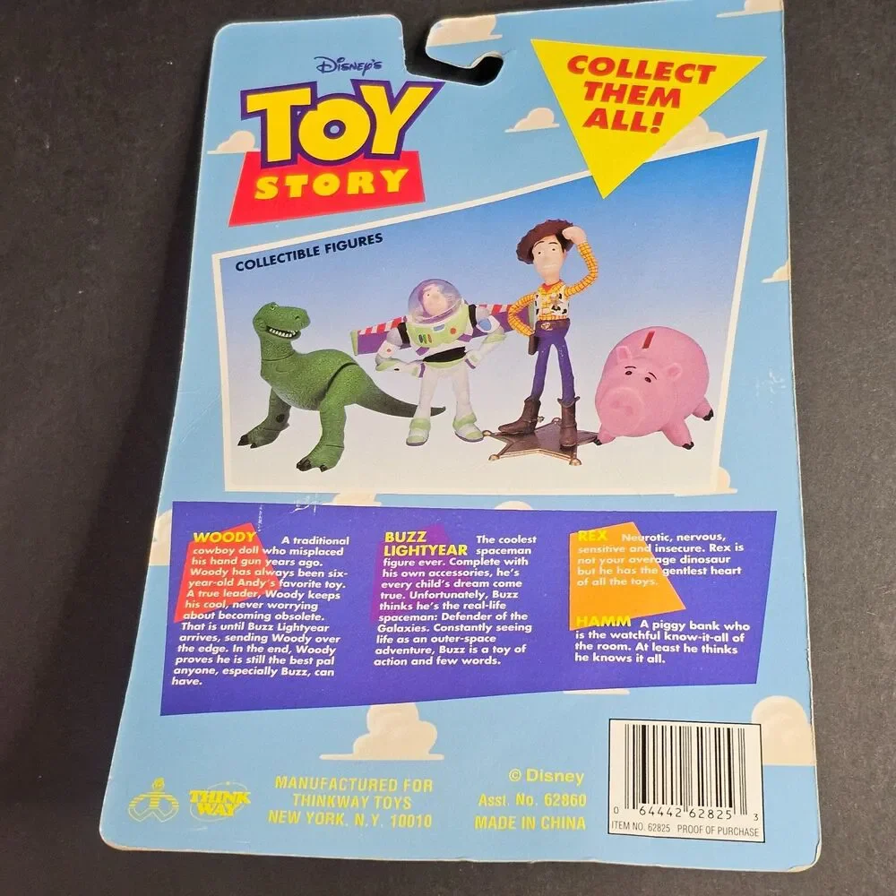 New Hamm Toy Story 1 Collectible Figure Piggy Bank Thinkway Disney 1995